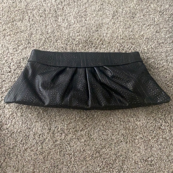 Lauren Merkin black leather clutch - Picture 1 of 4
